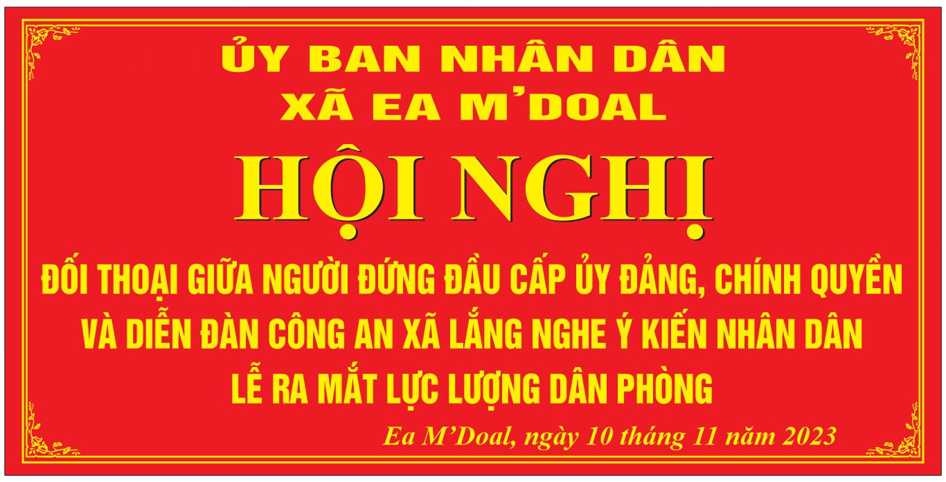 Tổ chức thành công Hội nghị trao đổi, đối thoại  giữa người đứng đầu cấp uỷ Đảng, Chính quyền xã với nhân dân năm 2023