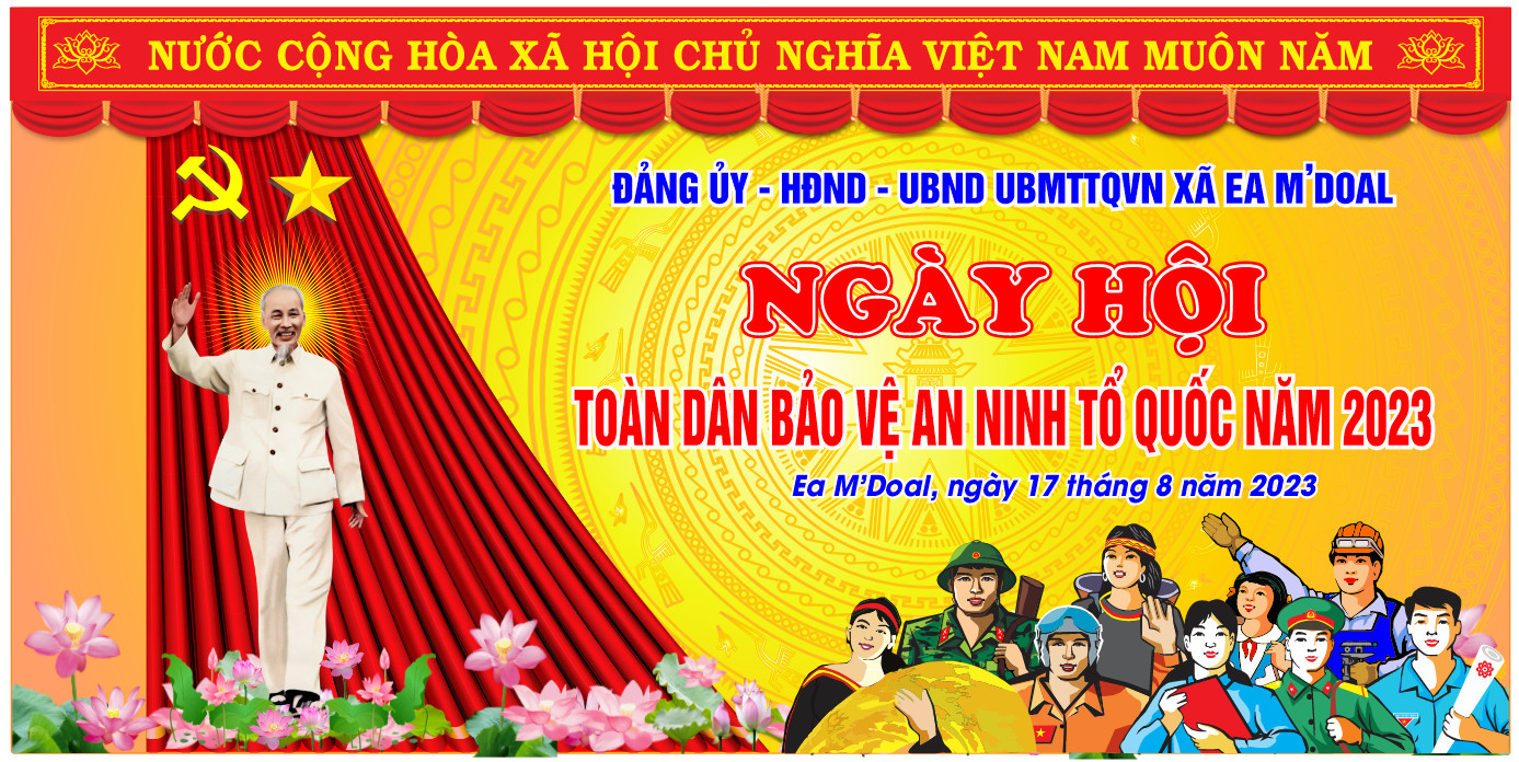 TƯNG BỪNG NGÀY HỘI TOÀN DÂN BẢO VỆ AN NINH TỔ QUỐC TẠI XÃ EA M'DOAL